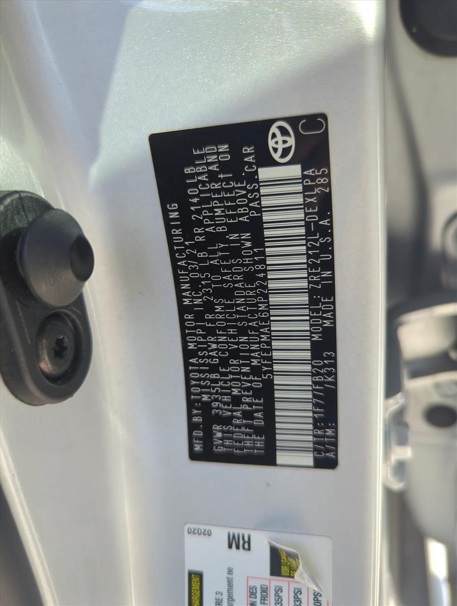 2021 Toyota Corolla LE CVT (Natl)