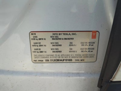2018 Tesla Model X P100D AWD