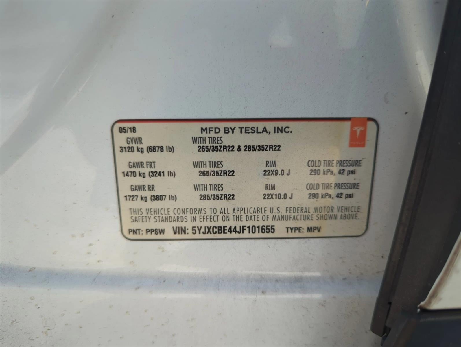 2018 Tesla Model X P100D AWD