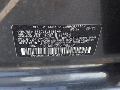 2025 Subaru Impreza Sport AWD