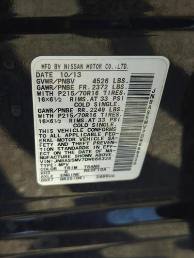 2013 Nissan Rogue AWD 4dr S