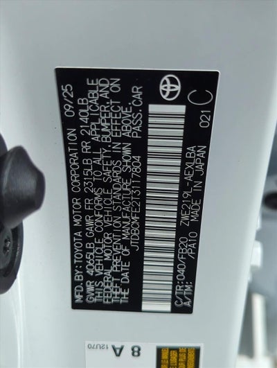 2026 Toyota Corolla Hybrid LE FWD (Natl)