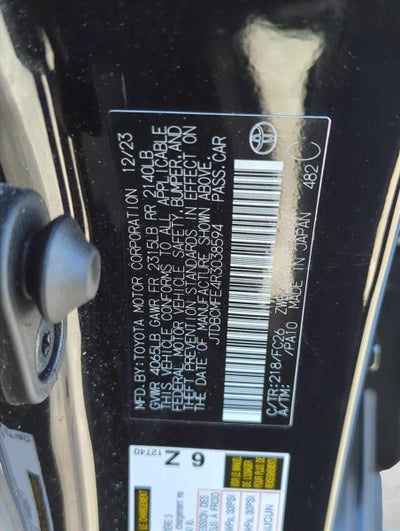 2024 Toyota Corolla Hybrid SE FWD (Natl)