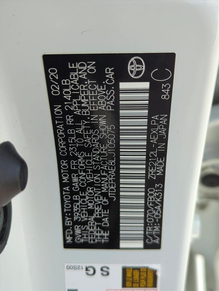 2020 Toyota Corolla LE CVT (Natl)