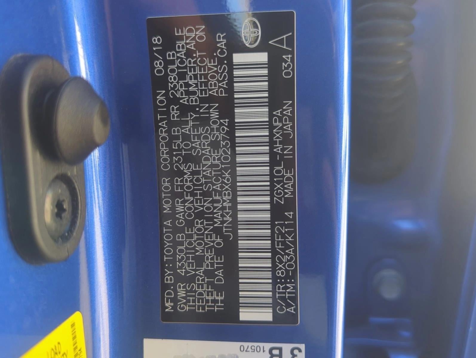 2019 Toyota C-HR XLE FWD (Natl)