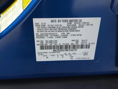 2021 Ford EcoSport SE FWD