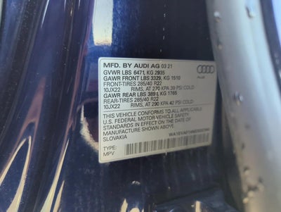 2021 Audi Q8 Premium Plus 55 TFSI quattro