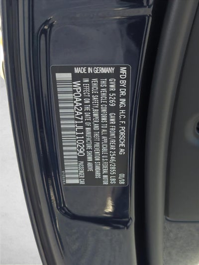 2018 Porsche Panamera 4 AWD