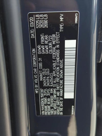 2020 Volvo XC60 T5 FWD Momentum