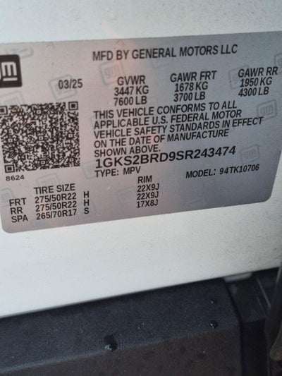 2025 GMC Yukon 4WD 4dr Elevation