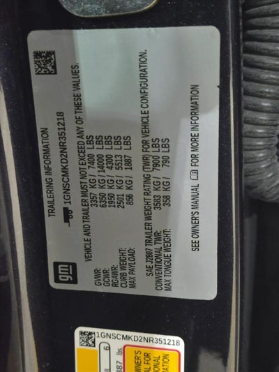 2022 Chevrolet Tahoe 2WD LS