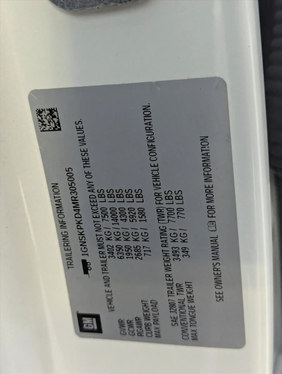 2021 Chevrolet Tahoe 4WD Z71