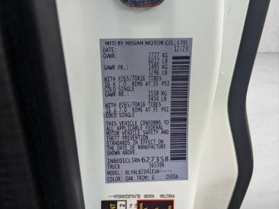 2024 Nissan Frontier King Cab 4x2 SV