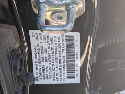 2019 Honda Civic Sedan Sport CVT