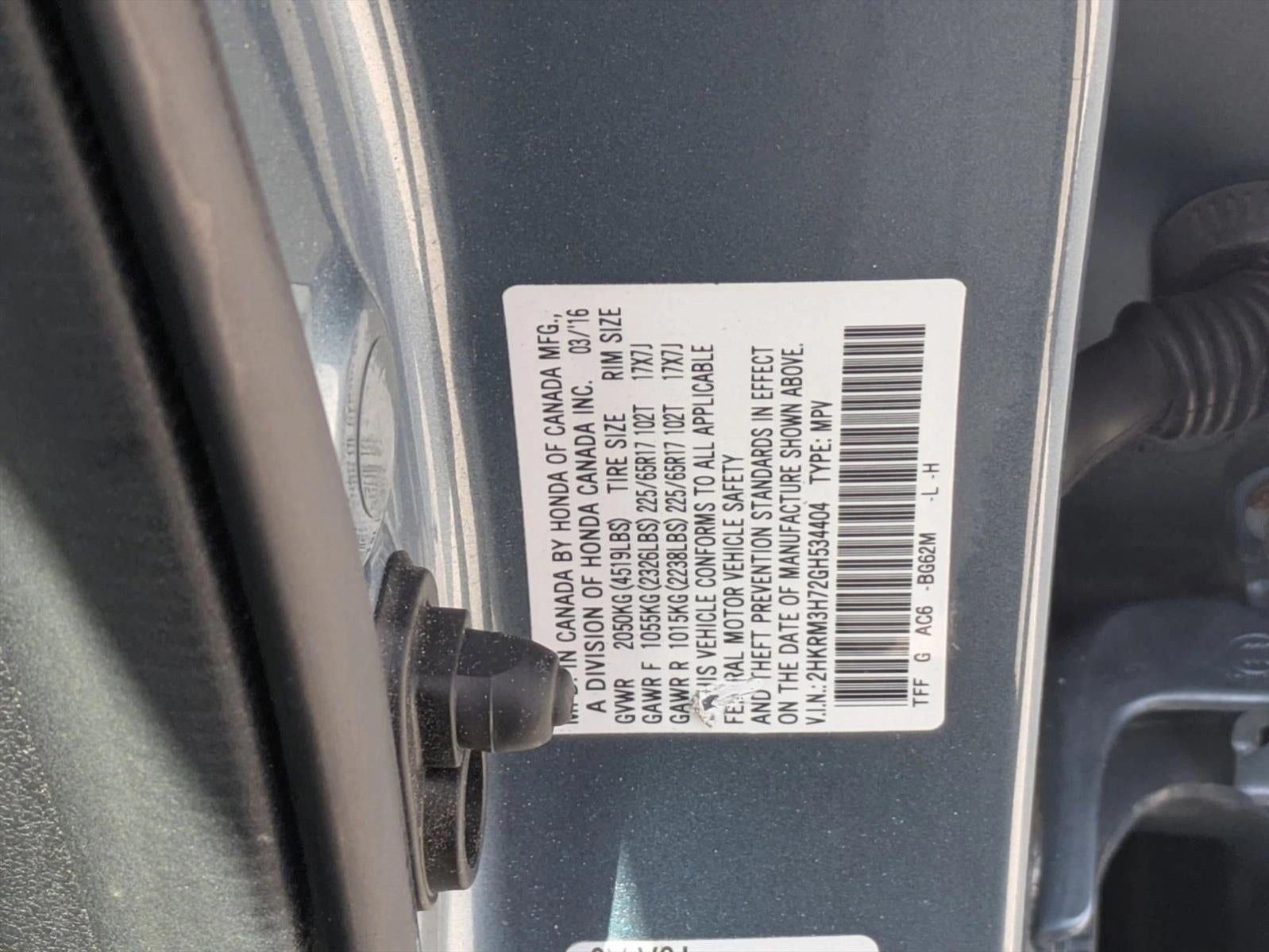 2016 Honda CR-V EX-L 2WD