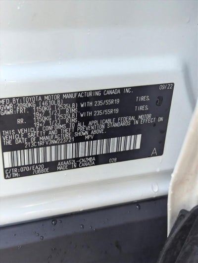 2022 Toyota RAV4 XLE Premium FWD (Natl)