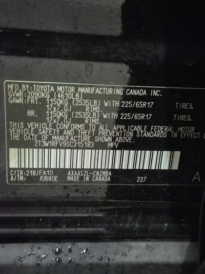 2025 Toyota RAV4 XLE FWD (Natl)
