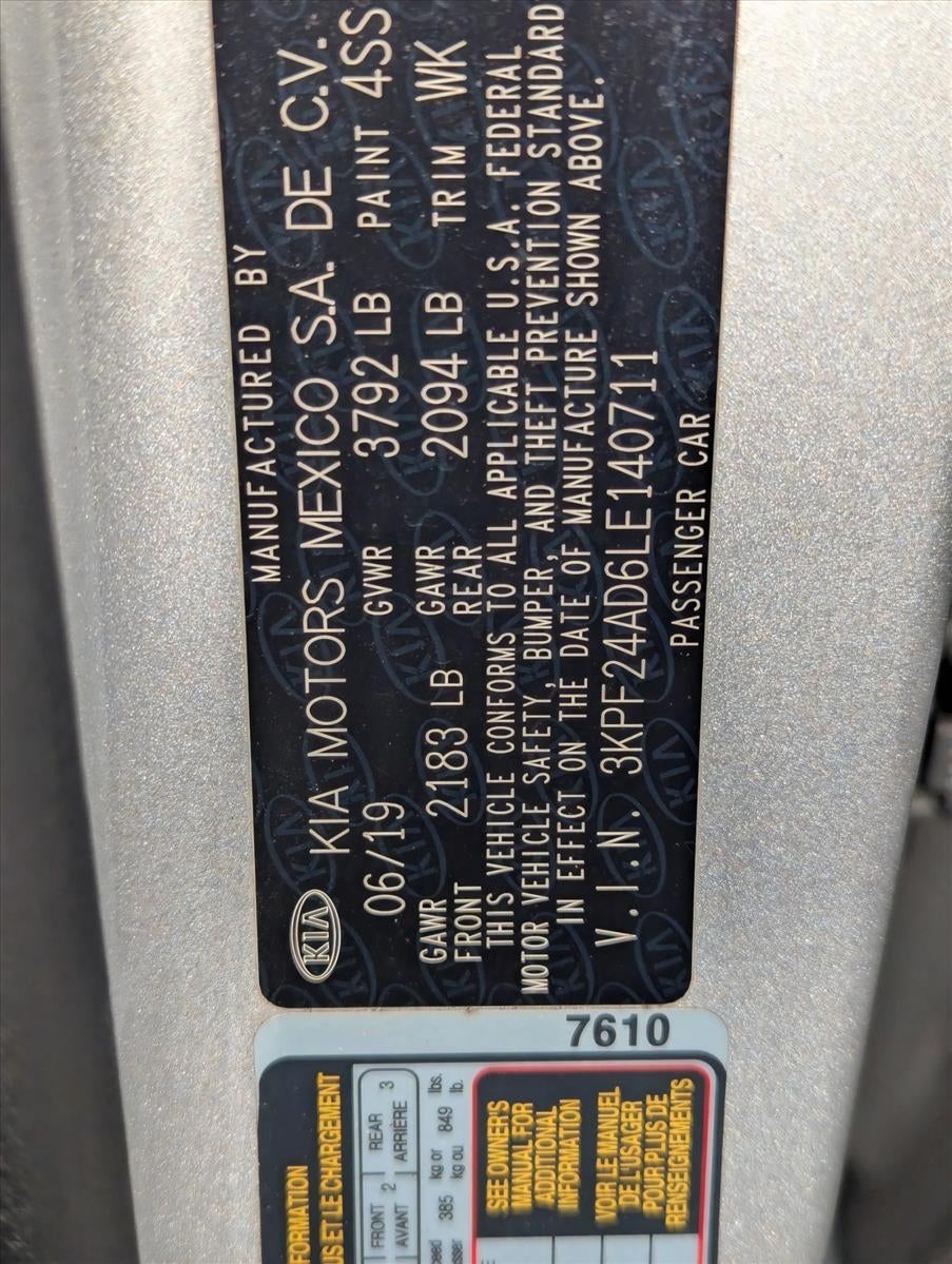 2020 Kia Forte LXS IVT