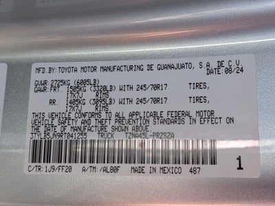 2024 Toyota Tacoma 4WD 4WD SR5 Double Cab 5' Bed AT (Natl)