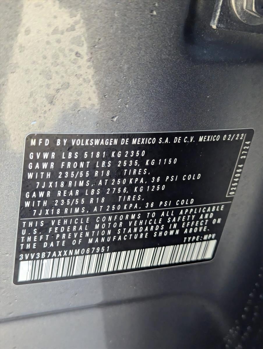 2022 Volkswagen Tiguan 2.0T SE FWD