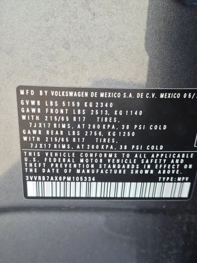 2023 Volkswagen Tiguan 2.0T S FWD