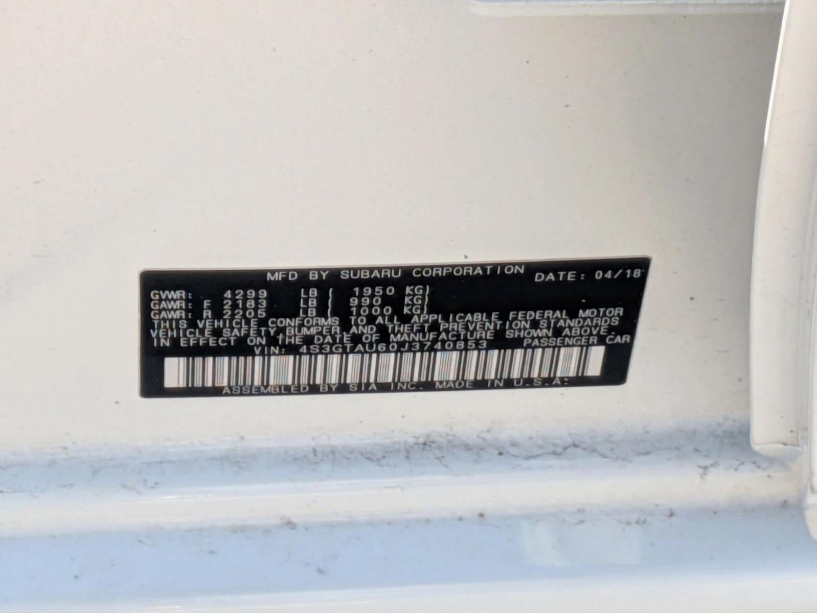 2018 Subaru Impreza 2.0i Limited 5-door CVT