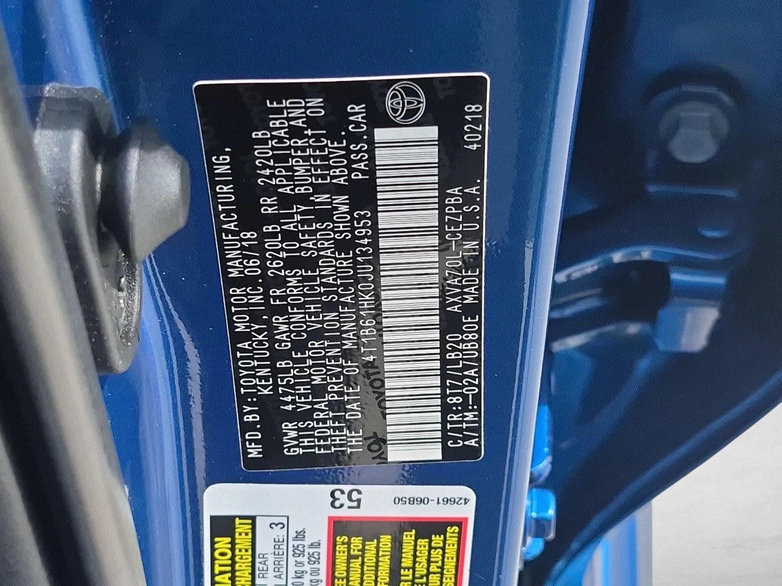 2018 Toyota Camry XSE Auto (Natl)