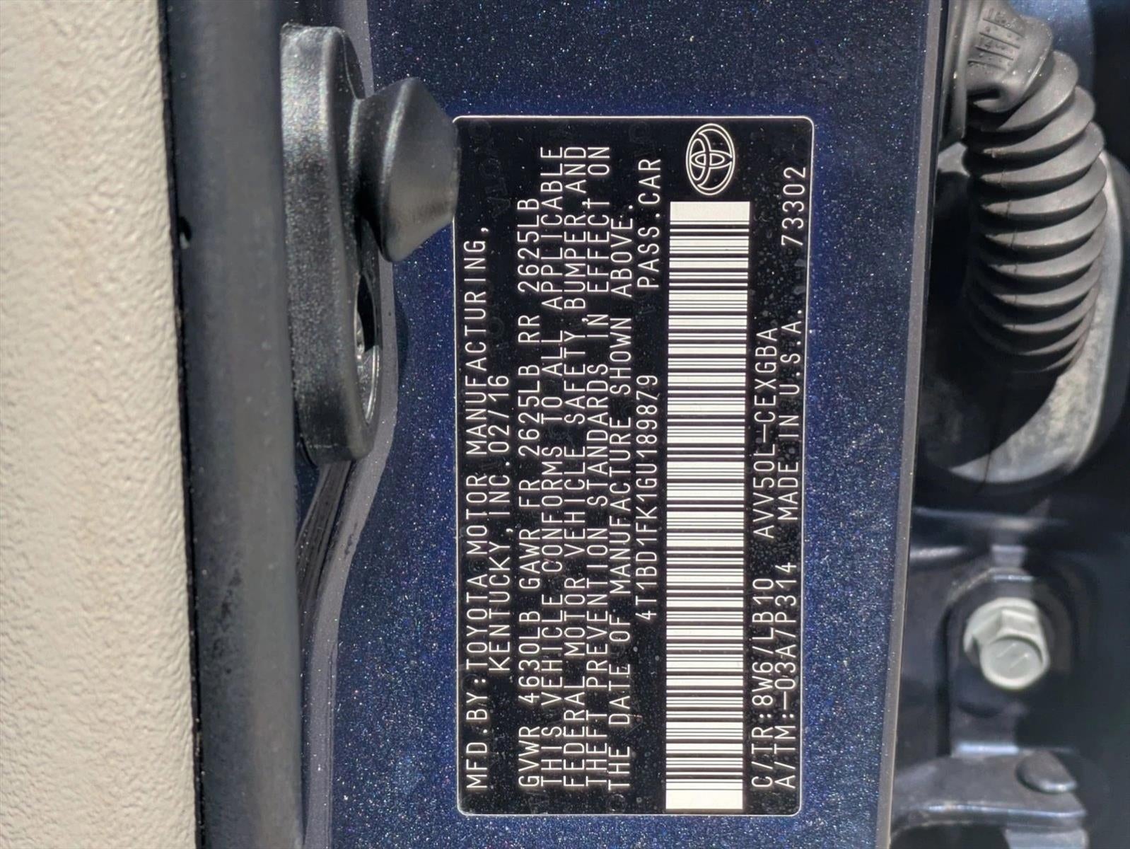 2016 Toyota Camry Hybrid 4dr Sdn XLE (GS)