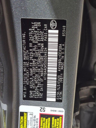 2025 Toyota Camry SE (SE)