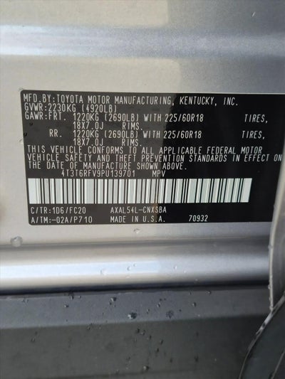 2023 Toyota RAV4 Hybrid SE AWD (Natl)