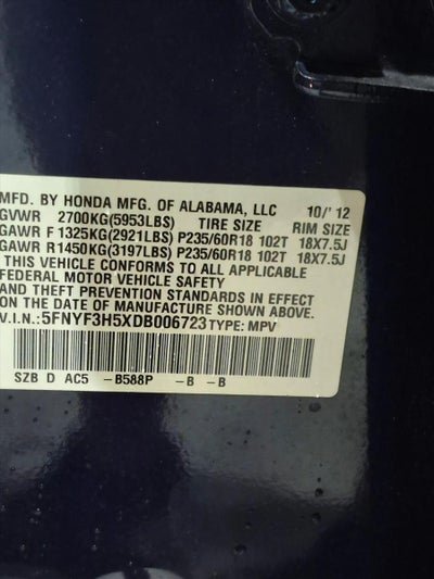 2013 Honda Pilot 2WD EX-L