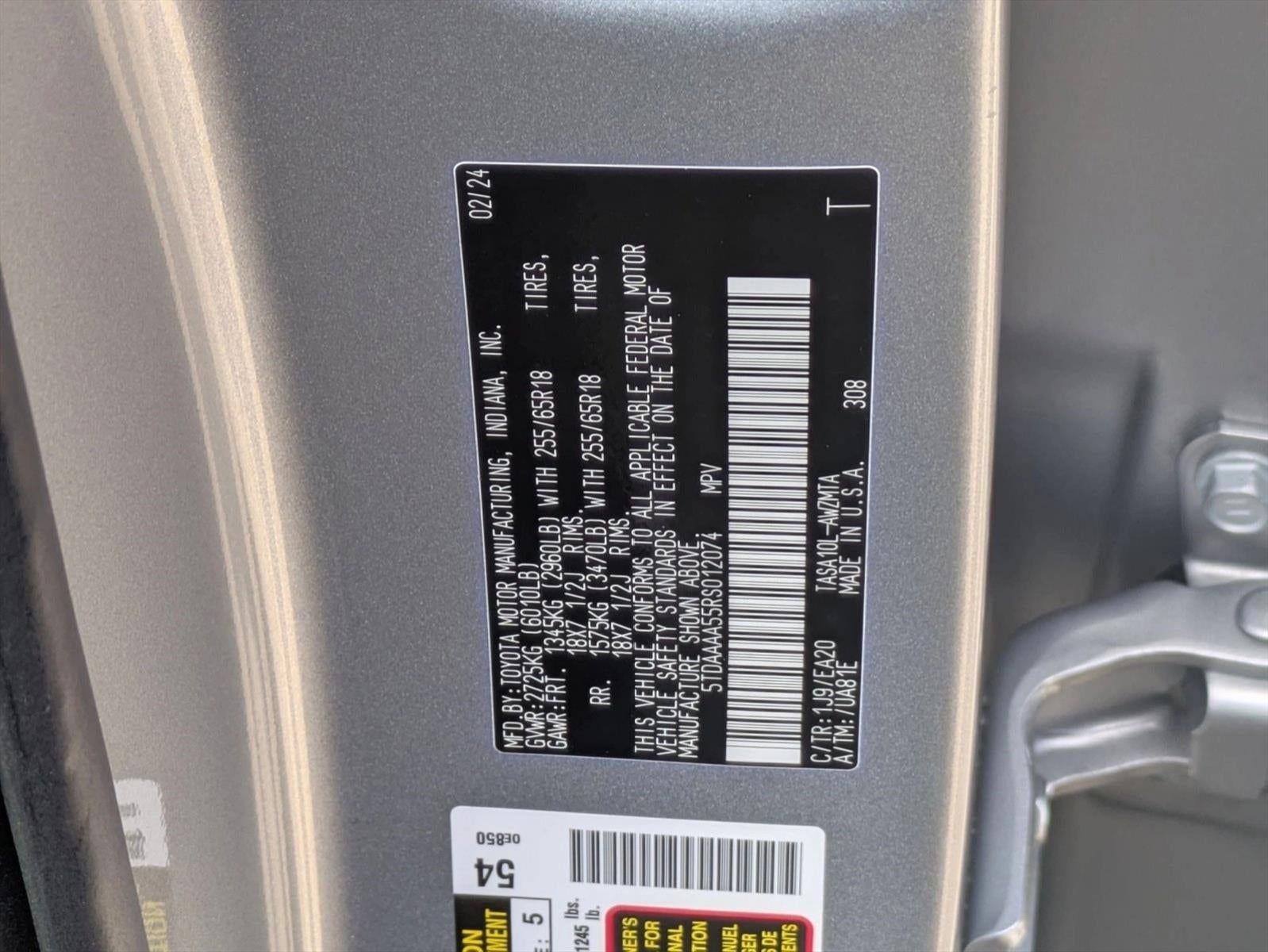 2024 Toyota Grand Highlander XLE FWD (Natl)