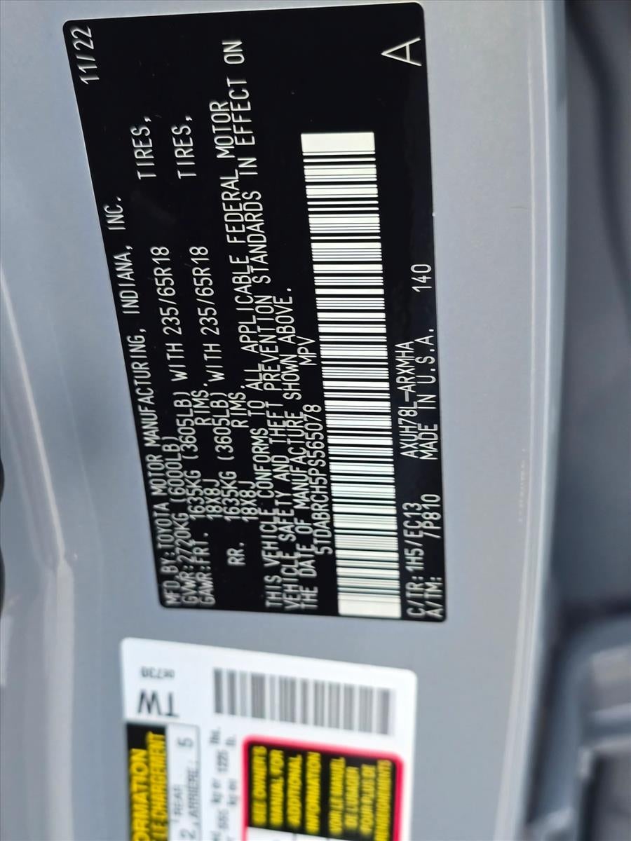 2023 Toyota Highlander Hybrid Bronze Edition AWD (Natl)