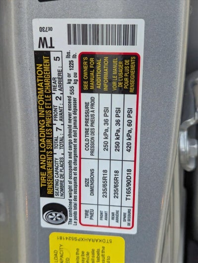 2023 Toyota Highlander Hybrid XLE FWD (Natl)