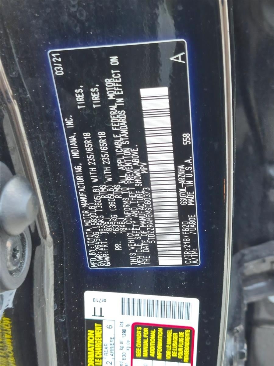 2021 Toyota Highlander LE FWD (GS)