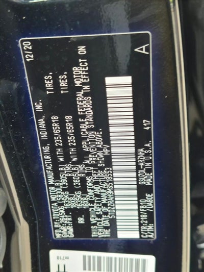 2021 Toyota Highlander LE FWD (GS)