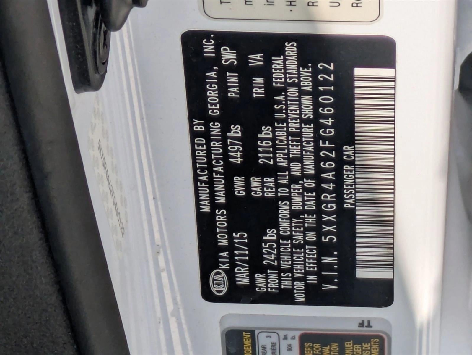 2015 Kia Optima 4dr Sdn SXL Turbo