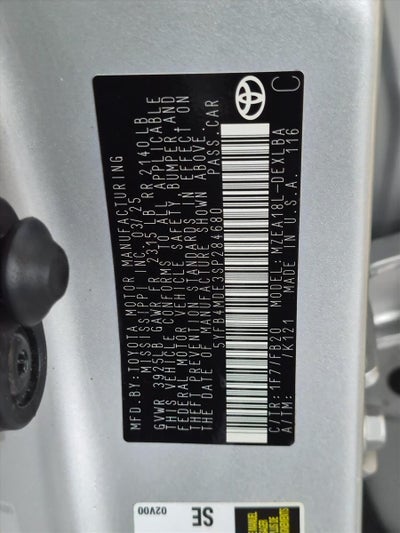 2025 Toyota Corolla LE CVT (Natl)