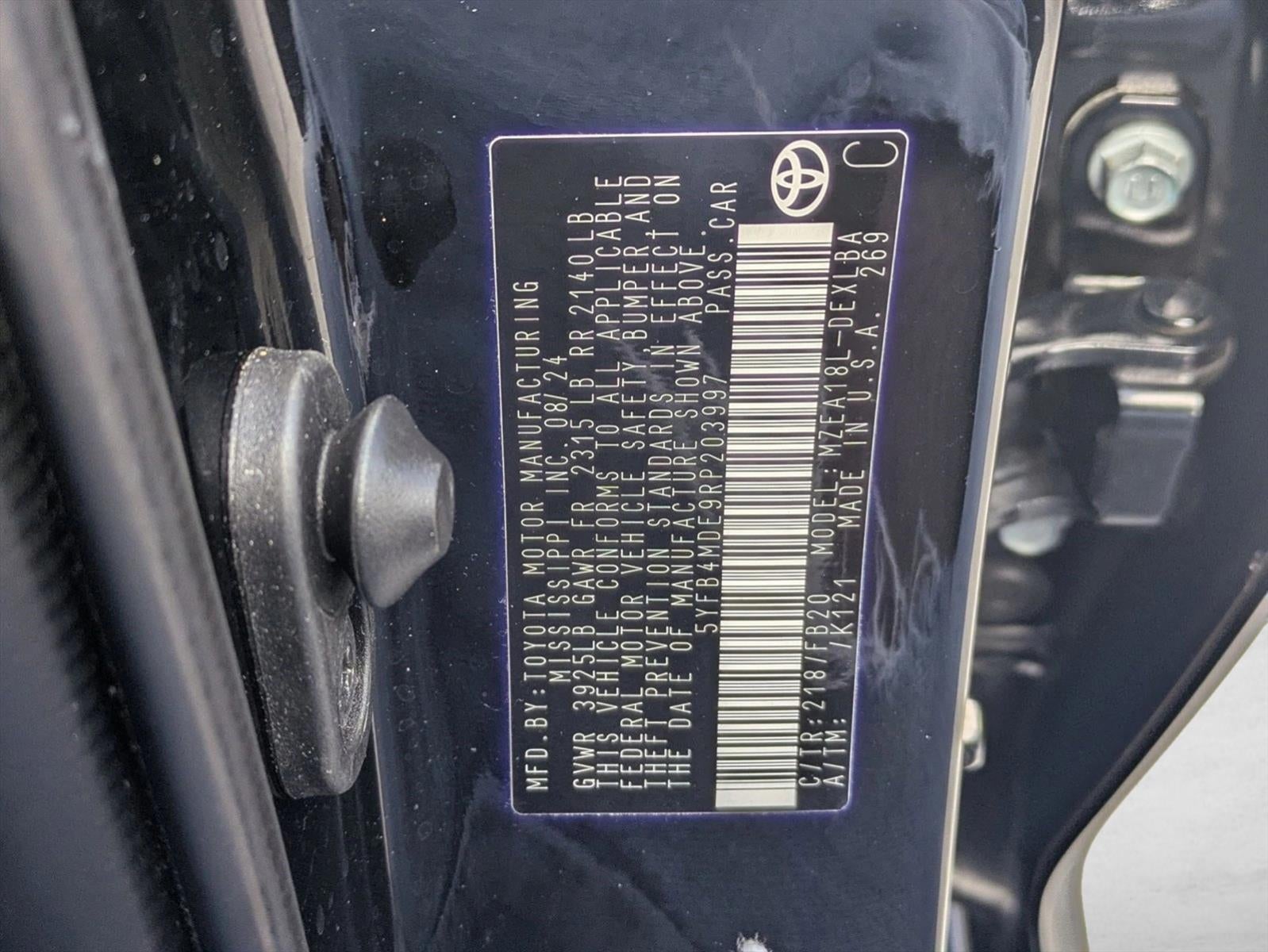 2024 Toyota Corolla LE CVT (Natl)