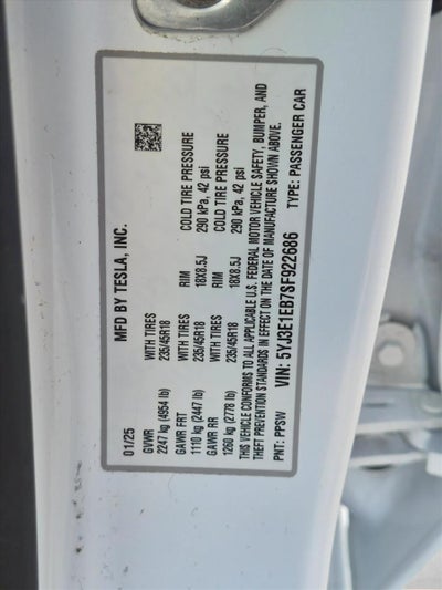 2025 Tesla Model 3 Long Range AWD