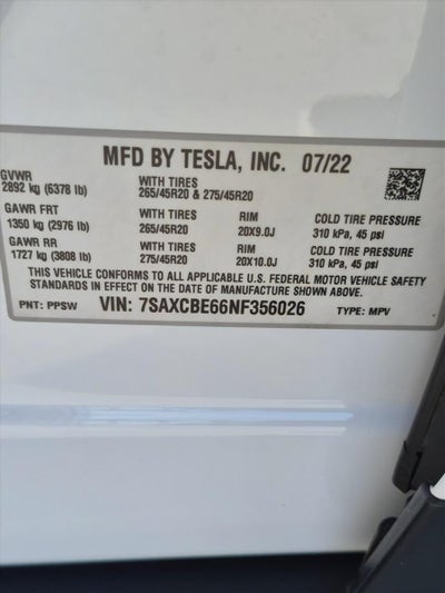 2022 Tesla Model X Plaid AWD