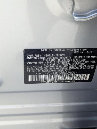 2022 Subaru Forester Wilderness CVT