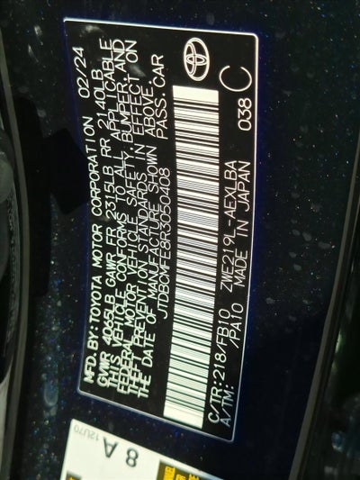 2024 Toyota Corolla Hybrid LE FWD (Natl)