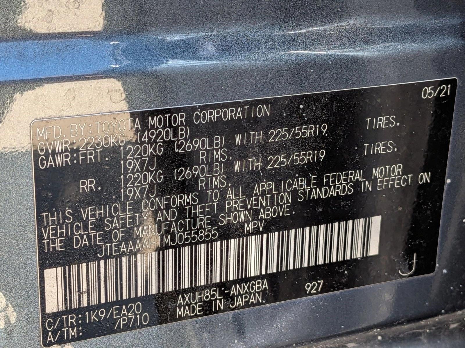 2021 Toyota Venza XLE AWD (SE)