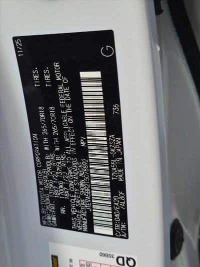 2026 Toyota 4Runner TRD Off Road Premium 4WD (Natl)