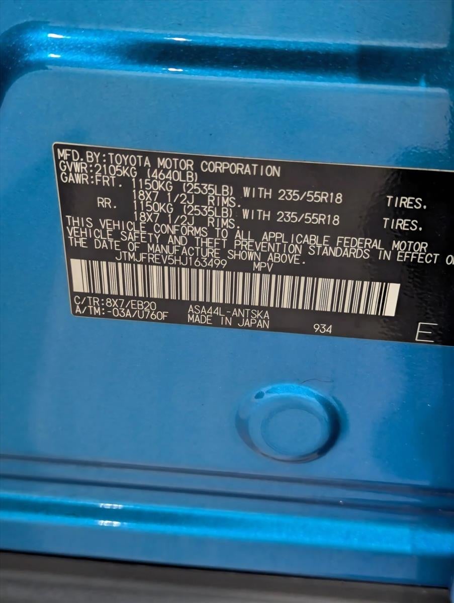 2017 Toyota RAV4 SE AWD (Natl)