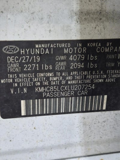 2020 Hyundai IONIQ Hybrid SEL Hatchback