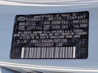 2022 Hyundai ELANTRA SE IVT