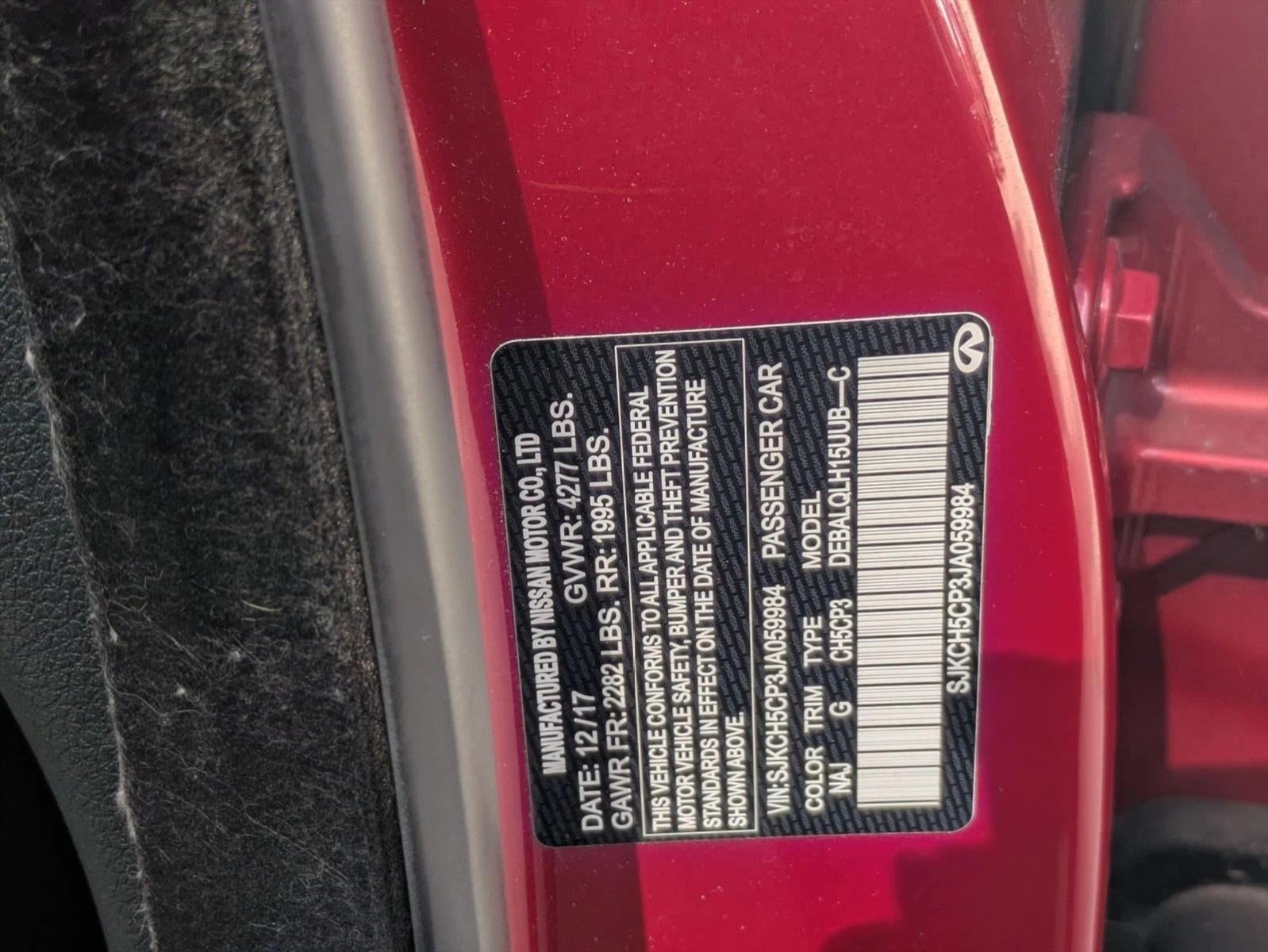 2018 INFINITI QX30 Luxury FWD