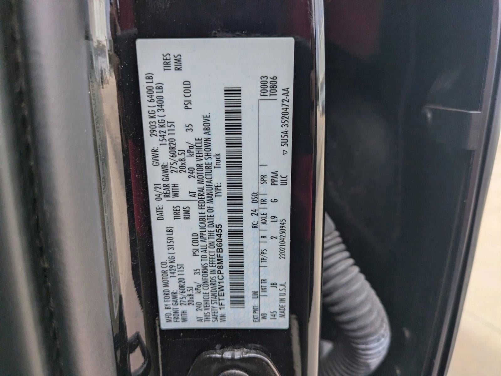 2021 Ford F-150 XL 2WD SuperCrew 5.5' Box